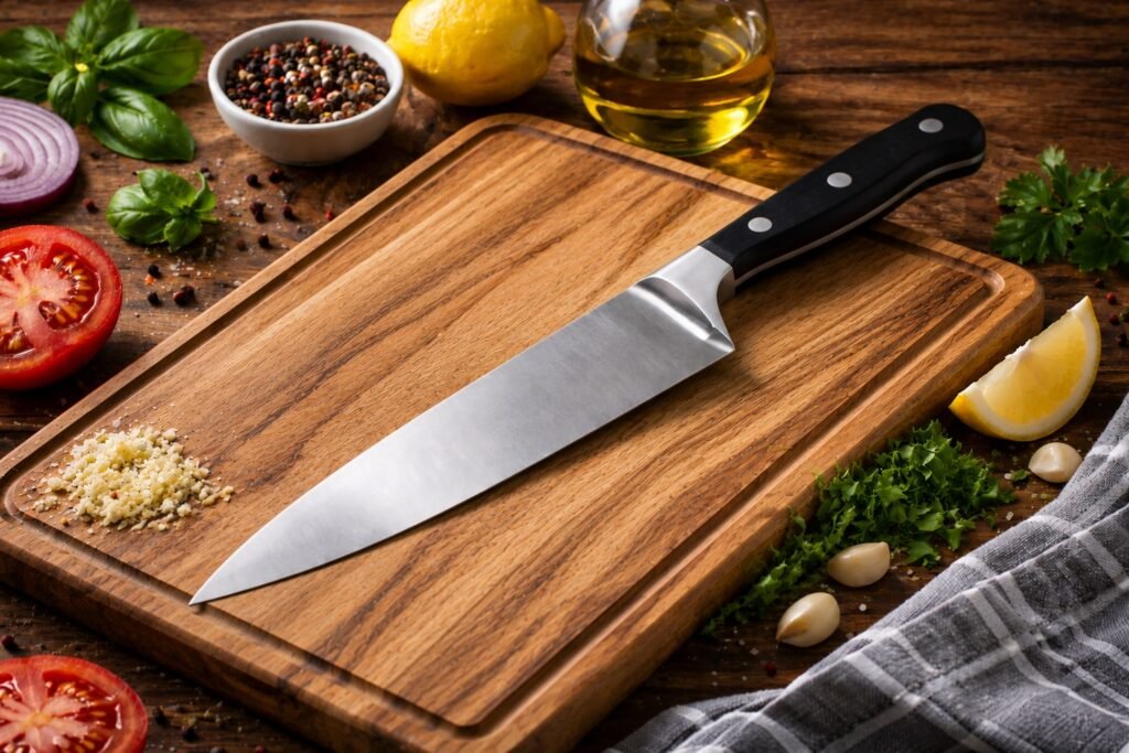 Manhattan Knife Sharpening so you can chop garlic