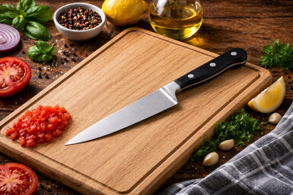 Utility Knife for chopping tomatoes